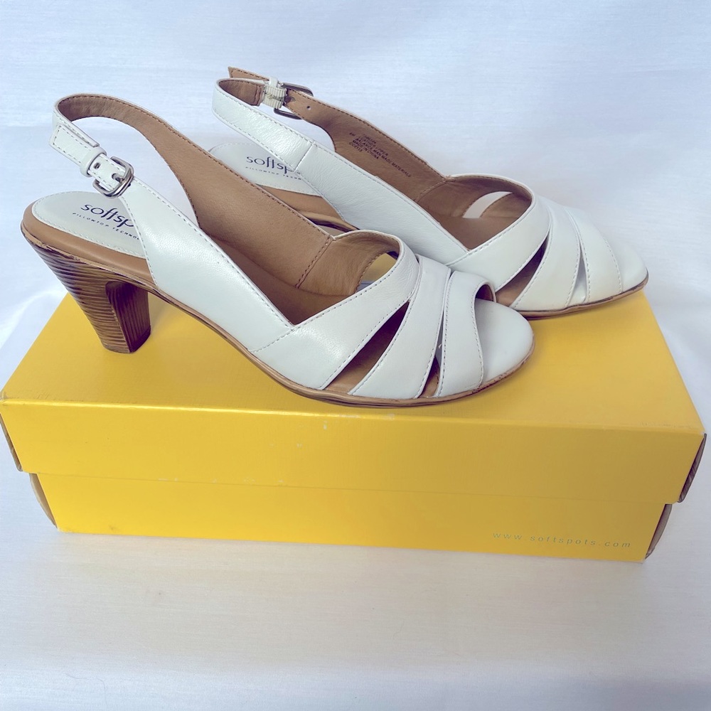 Soft Spots Neima High-Heeled Slingback Sandals, size 8